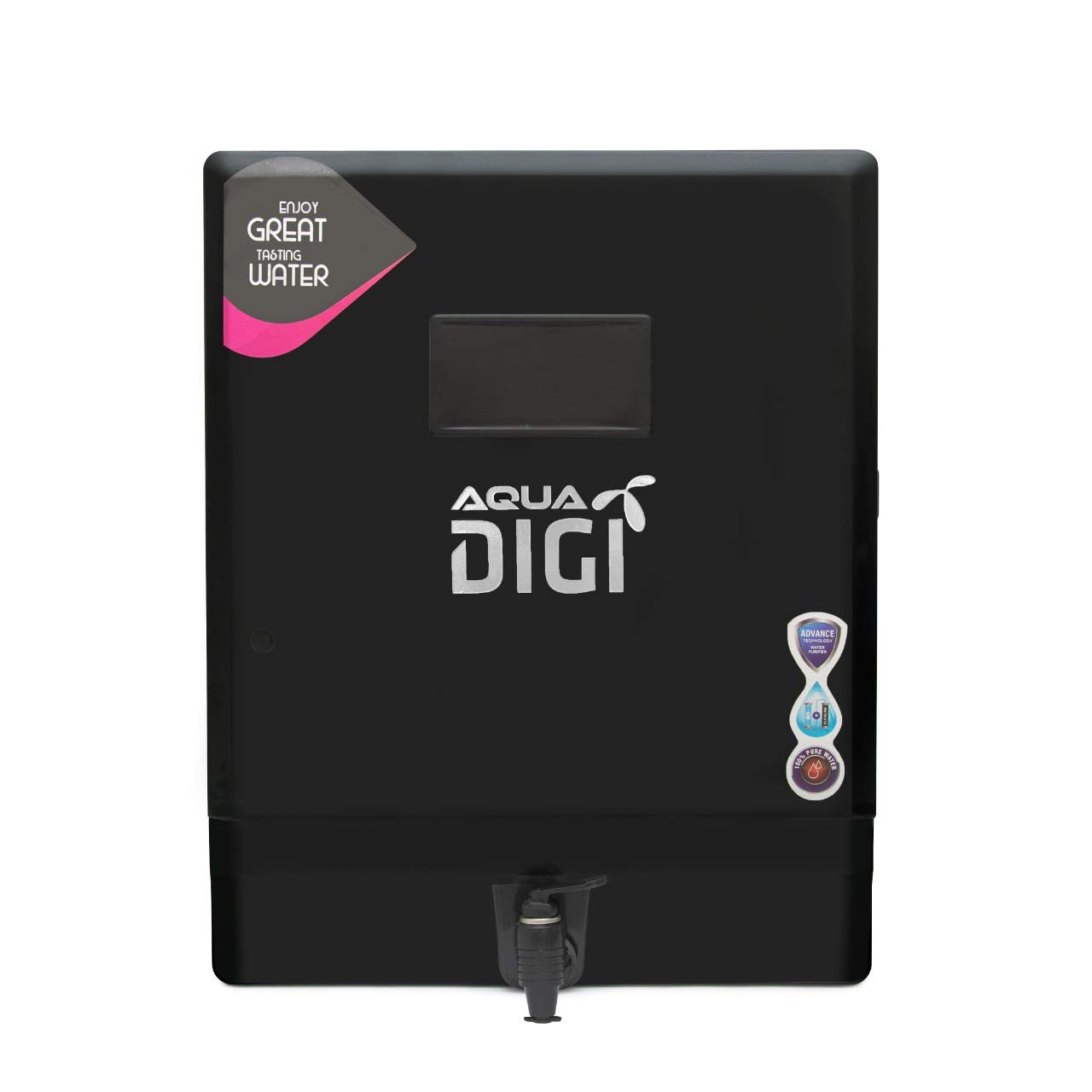 ABBEON® Aqua DIGI RO Water Purifier Active Copper Zinc With B12 Alkaline + RO + MTDS Controller minerals water Premium Full Black 12 Litter(Made in india)-image-34