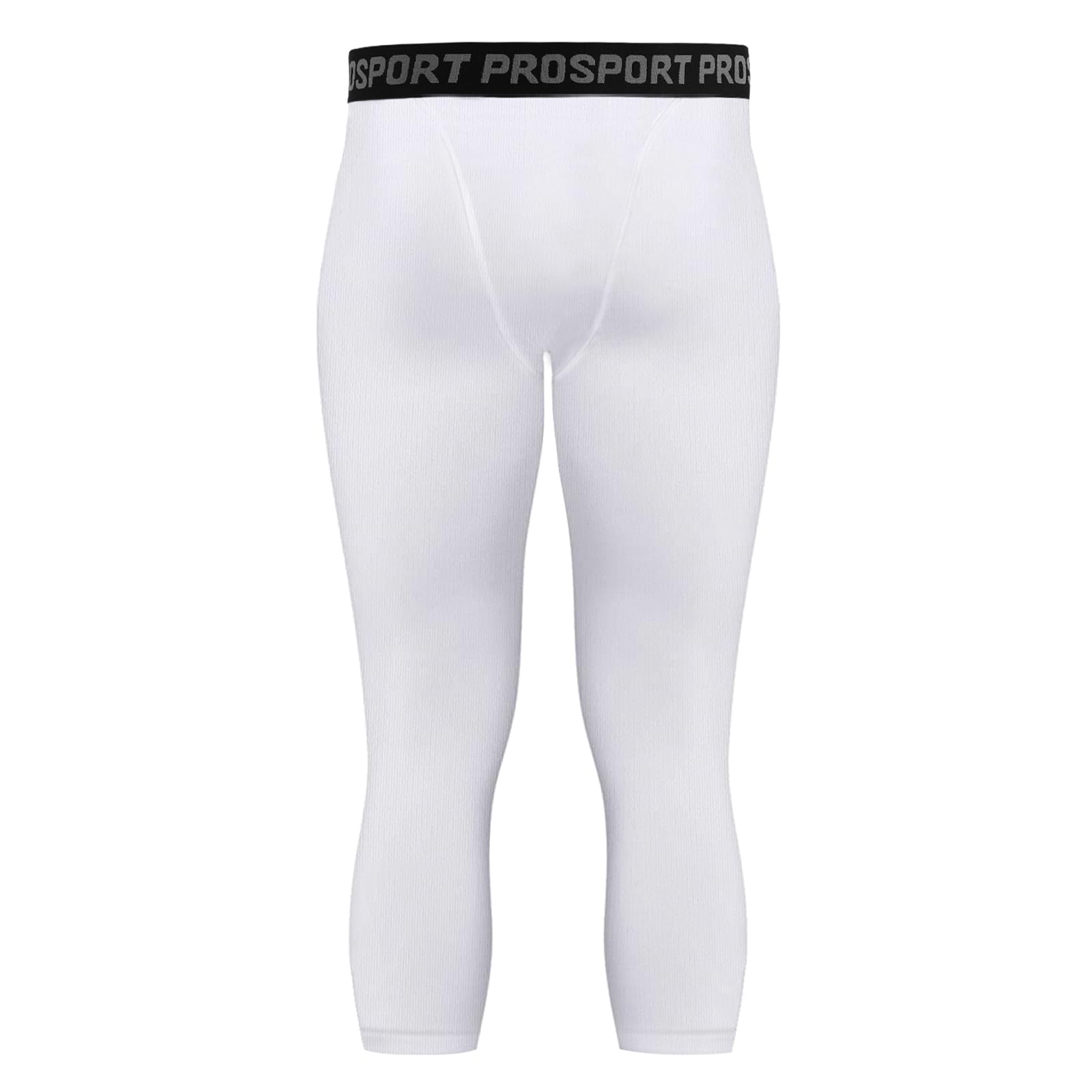 Blaward Men's 3/4 Compression Pants Basketball Athletic Running Tights Leggings Workout Gym Pants Base Layer Underwear
