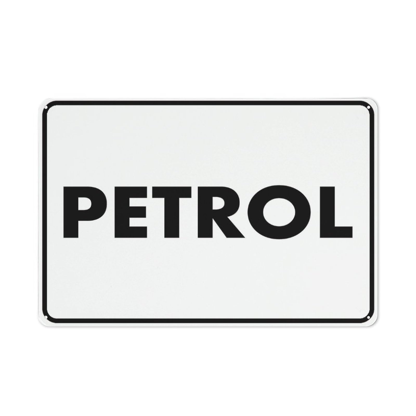 Petrol Sign 12”X8” Metal Signs Aluminum Sign Pre-Drilled Holes For Easy Mounting Indoor Or Outdoor Use For Fence Door Or Gate