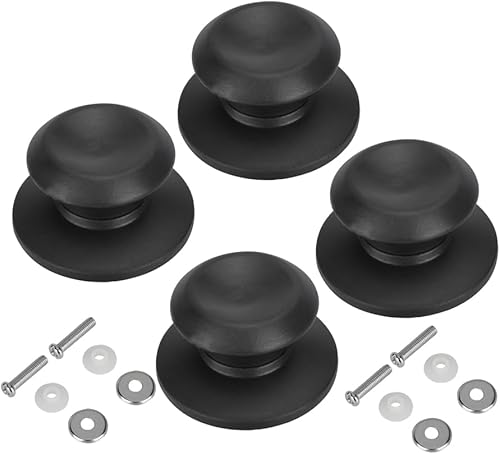 4 fundas para mango de tapa de olla, agarre universal, tapa de sartén superior, repuesto para ollas de cocción lenta, fundas para utensilios de