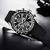BY BENYAR Watch for Men Analog Quartz Chronograph Waterproof Luminous Designer Mens Wrist Watches Business Work Sport Casual Dress Watch with Silicone Strap Elegant Gifts for Men #4