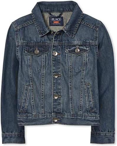 The Children's Place boys Basic Denim outerwear jackets, Streamwash, Medium US