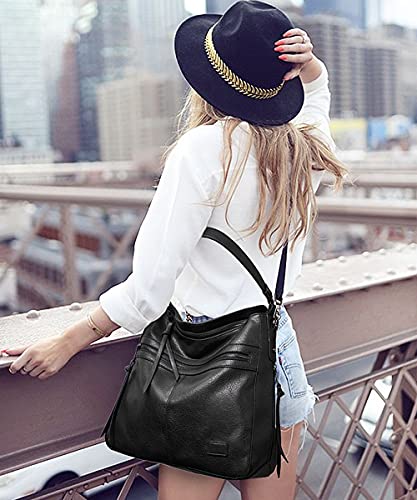 Women Hobo Handbag Shoulder Bag Designer Large Purse Work Shopper Satchel2