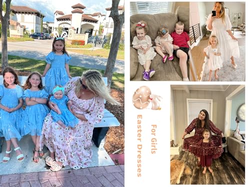 Girls Dresses Kids Stars Midi Dress Mid Night Toddler Short Sleeve Casual Fashion Clothes Flowy Outfits3