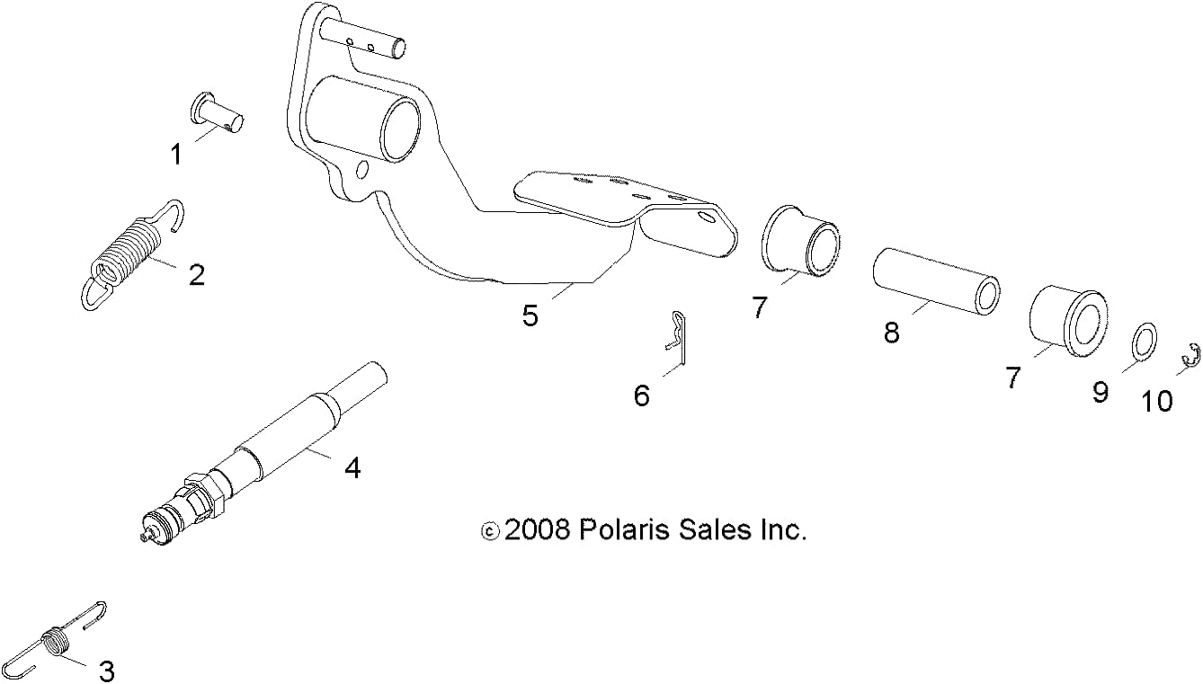 Polaris 0454433 SLEEVE-CLUTCH DRIVE RZR 200 170