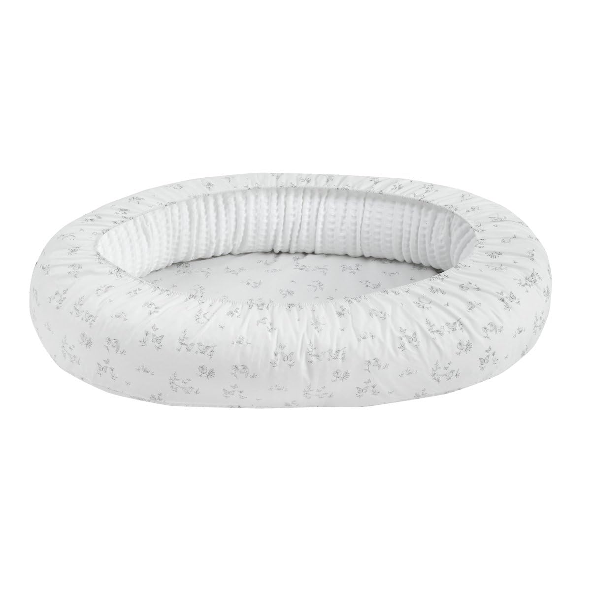 Cambrass - cuna nido portatil para bebé - reductor para cuna, ideal para recién nacido - Merlo 55x90x15 cm crudo