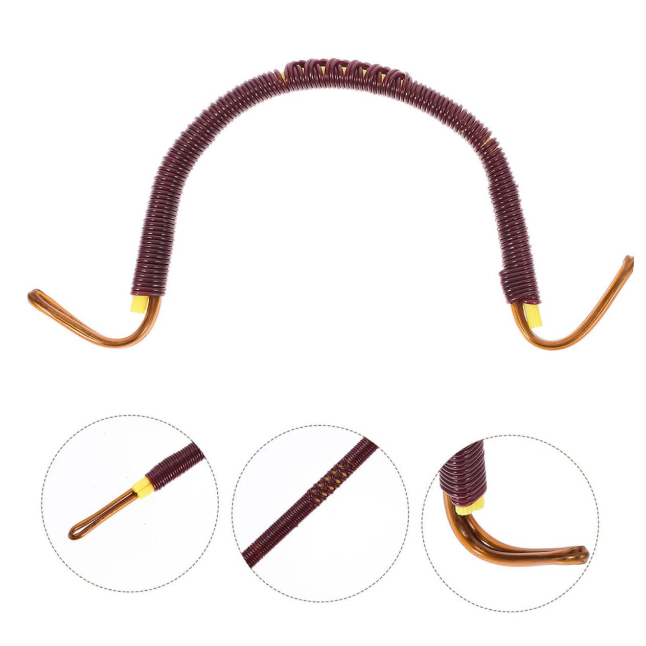 Holibanna Mango de Tetera de Cerámica Trenzado a Mano en Forma de U para Tetera China, Accesorio de 2 Piezas Fácil Vertido Adecuado para Colección de Té