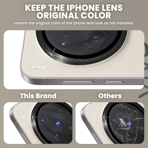 Image of ArmourPro Camera Lens Protector for Vivo X300 Pro (6.78 Inches) Tough HD Individual Aluminum Alloy Rings 9H Camera Cover, Scratch-Resistant,Camera Lens Protection| Black, 1 Pack