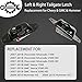 Tailgate Latch Kit, Compatible with 2007-2018 Chevy Silverado & GMC Sierra 1500 2500 3500 HD, Rear Left Driver & Right Passenger Liftgate Key Latch, with Tail Gate Striker Bolts