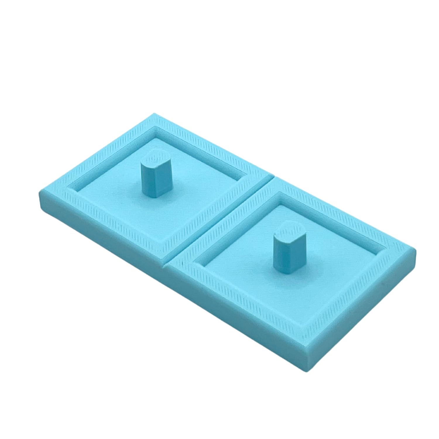 Shush Baby Blue Electric Toothbrush Stand For Major Brand With Square Drip Tray (Double) (Baby Blue)