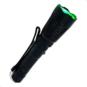 Lanterna Tática Led Luz Verde Caça Foco Redondo Com Suporte Cor da lanterna Preto Mundo Compras