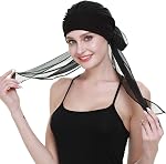 FocusCare Chemo Headwear Turbans for Women Long Hair Head Scarf Headwraps Cancer Hats