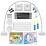 BEVEEN Balloon Arch Kit With Base,10FT Wide High Adjustable Balloon Arch Stand with Water Fillable...