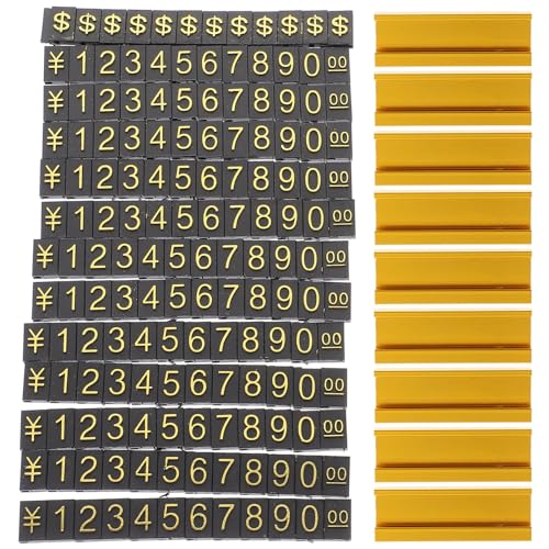 Ciieeo Sturdy Display Signs 12 Sets Aluminum Alloy Background for Retail Stores