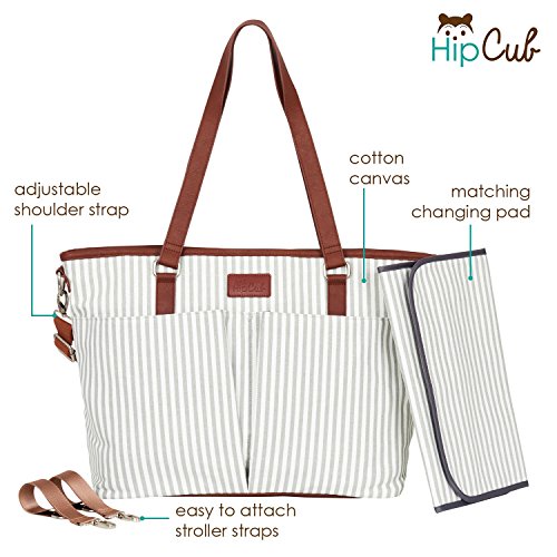 Diaper Bag by Hip Cub - Designer Messenger - W/Stylish...