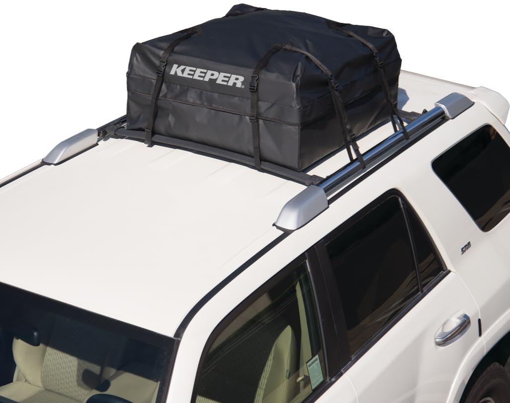 Keeper 07202 Weatherproof Rooftop Cargo Bag, 11 Cubic Feet, Black