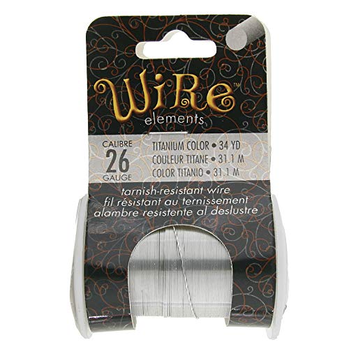 Image of The Beadsmith Wire Elements 26-Gauge Lacquered Tarnish-Resistant Copper Wire for Jewelry Making, 34 Yard, 31.09 Meter Spool