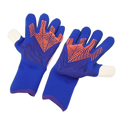 ZAWELIYO 1Pair Goalkeeper Gloves, Soccer Goalie Gloves for Men Women, Latex Strong Grip Breathable Comfortable Sports Gloves for Training (7)