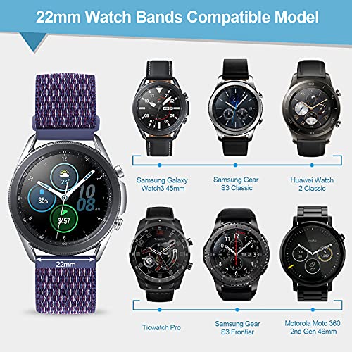 KIBDSNG Cinturino da 22mm, compatibile con Samsung...