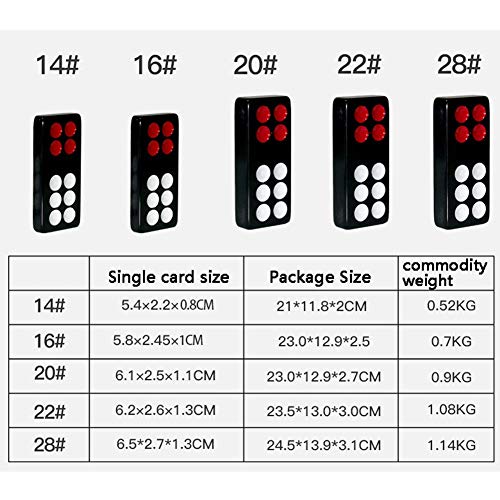 Set de juego Pai Gow con fichas grandes en color negro miniatura 2