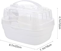 Vista 6 de iplusmile Jaula portátil para hámster, transpirable, caja de viaje, mango para mascotas, ideal para hámsters, erizos, conejillos de indias