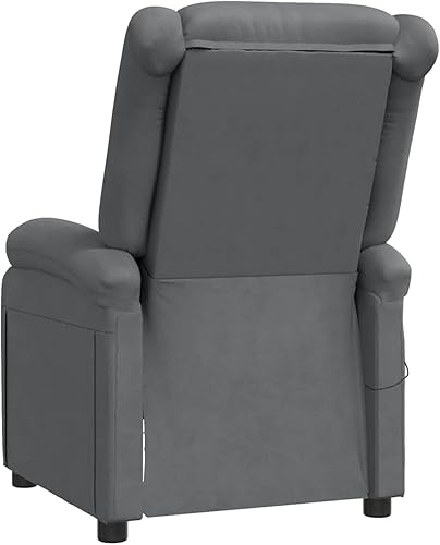 Miniatura 7 de Silla de masaje de piel sintética, sillón reclinable de masaje con masaje, sillón de masaje ajustable, silla reclinable para espalda, lumbar, patas