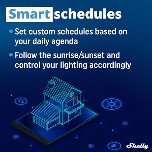 Shelly Plus i4 UL | WiFi & Bluetooth Smart 4-Digital inputs Controller of Shelly Relays | Home Automation | Compatible with Alexa & Google Home | iOS Android App | No Hub | Remote Control | MultiClick