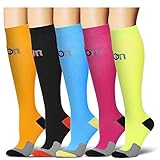 Laite Hebe Compression Socks for Women & Men Circulation-Graduated Supports Socks for Running, Athletic Sports