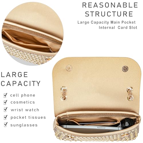 Image of Women's Evening Handbags Rhinestone Purse Crystal Evening Clutch for Women Formal