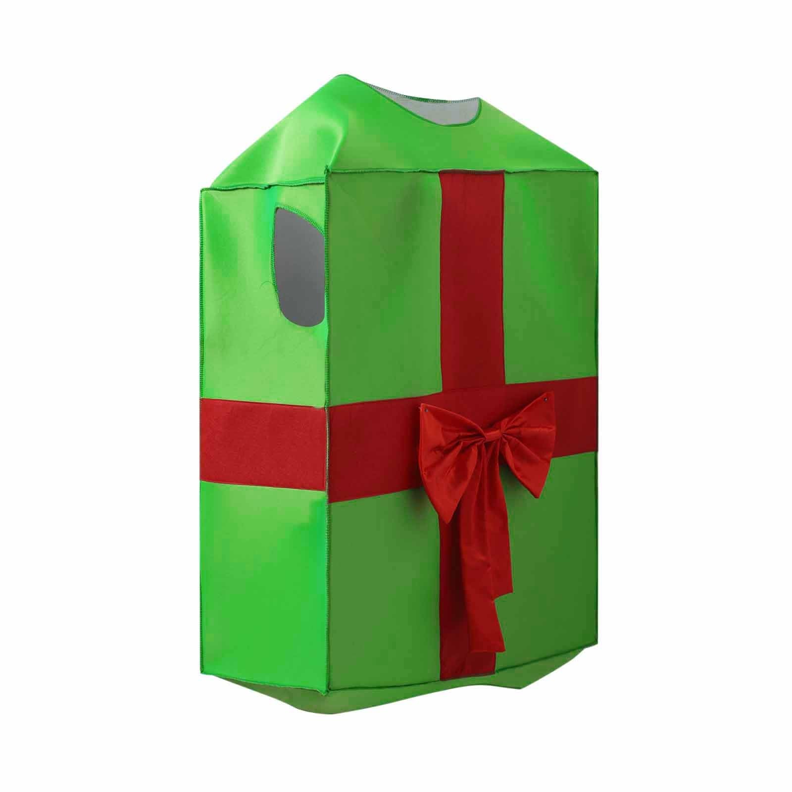 Faschingskostüme Damen Weihnachtsmann Kostüm Damen Santa Claus Verkleidung Mit Geschenkbox Design Perfekt Für Weihnachtsparty Bühnenauftritt Cosplay Event Weihnachtsmann Kostüm
