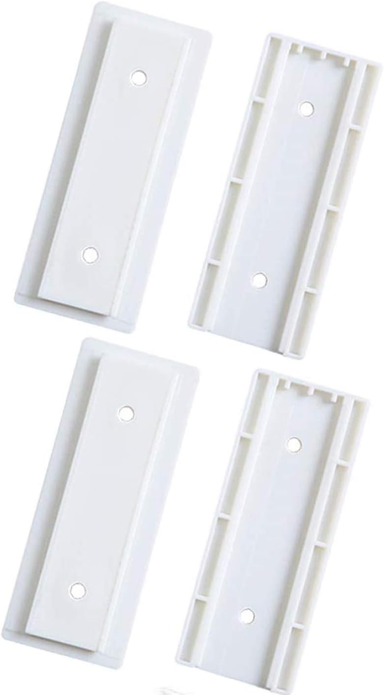 Self Adhesive Power Strip Fixator,ShowTop No Hole Plug-in Wall Socket Sticker Fixer Reusable Adapter Fixer,Desk Wall Mount,for WiFi Router,Remote Control,Paper Towel Box 2 Pack