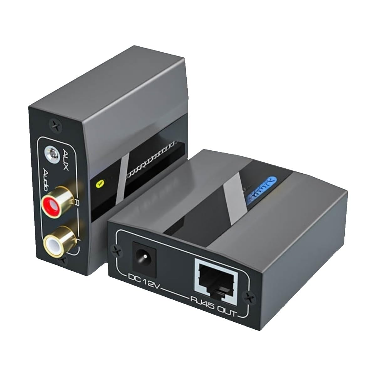 1 PCS Audio Extender 3.5 Headphone Jack Lotus Head to Network Cable RJ45 Long Distance POC Transmission(500m)-image-23