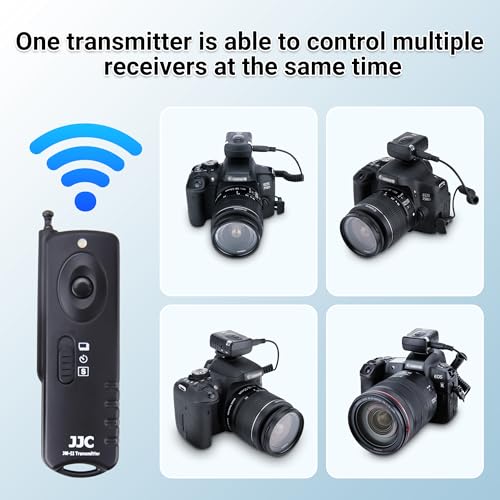 Image of JJC Wireless Remote Control Shutter Release for Canon EOS Rebel T7 T6 T5