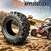 TRIPOWER ATV UTV Tires 25x8-12 & 25x10-12 All Terrain Trail Sand Mud Off-Road Tires, 6 Ply Tubeless Full Set of 4