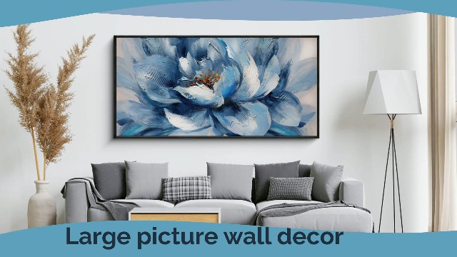 Amazon.com: XLSJERST Flower Canvas Wall Art for Living Room