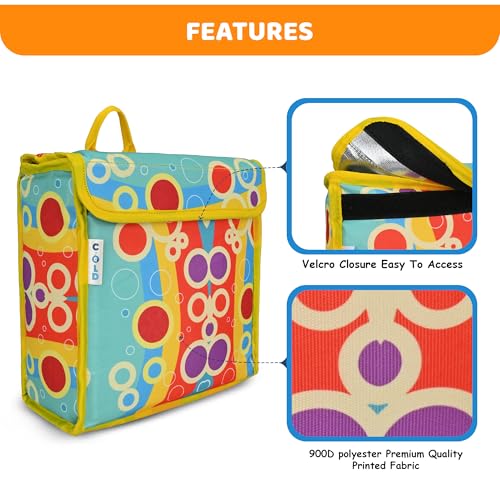 Image of Door Hanging, Insulated & Waterproof Storage for Milk Sachets, Bottles, Outdoor Gate Delivery Basket Box with Pocket for Notes and News Paper (Bubble Yellow, Medium(25X13X25 CM))