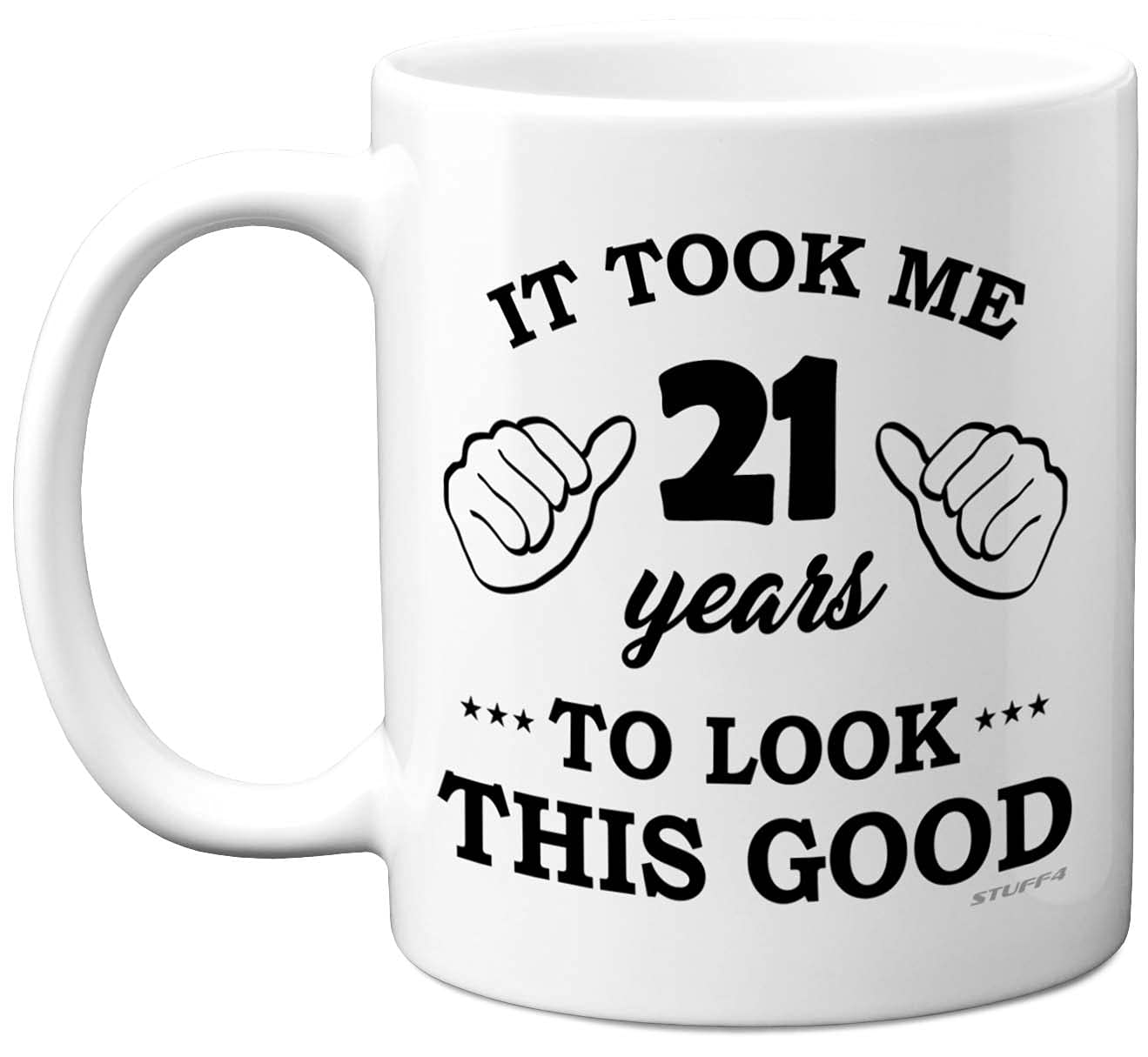 Stuff4 21st Birthday Gifts for Women and Men, Birthday Mug for 21 Year Old