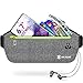 Akalas Laufgürtel für Handy, wasserdichte Sport Hüfttasche, ultraleichte Bauchtasche mit verstellbaren Gummiband, abprallfreie Lauftasche für Joggen, Fitness, Radfahren und Reisen (Grau Melange)