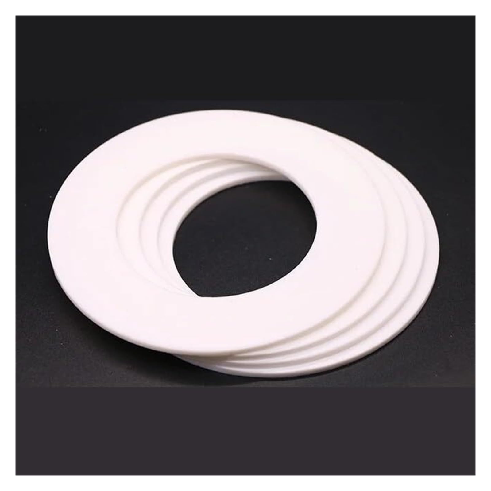 Rondelle piane in PTFE, Set di rondelle for guarnizioni for flangia in PTFE, confezione da 20, ID 20-50 mm, for manometri e giunti di tubi(27x32x1.25mm)