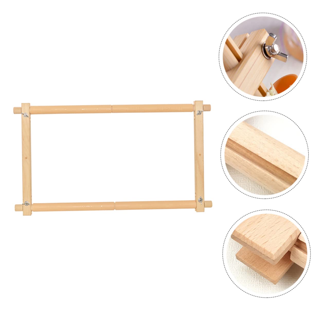 SHINEOFI Bastidor de Madera para Bordar Práctico, Soporte Compacto