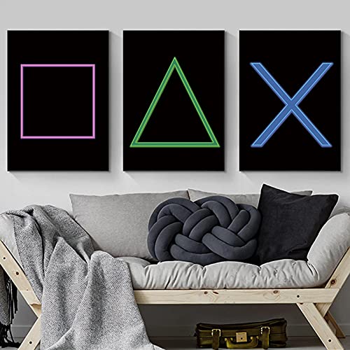 Jeu vidéo peinture sur toile moderne sans cadre pour habiller un mur vide de gamer