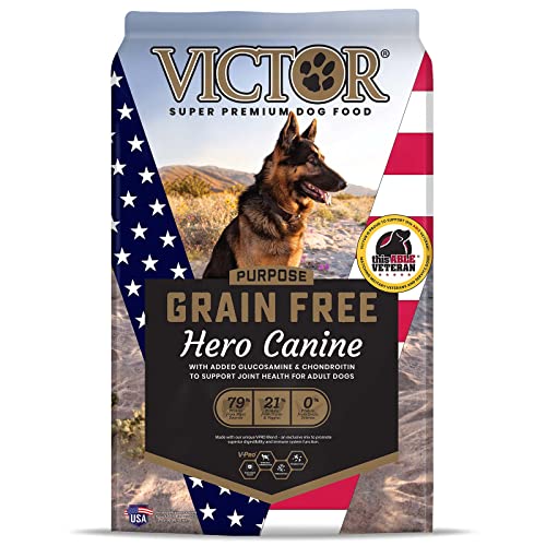 10 Best Dry Food For German Shepherd in 2022 11 VICTOR Super Premium Dog Food Purpose - Grain Free Hero Canine Premium Grain Free and Gluten Free Dog Food for Active Adult Dogs High Protein with Glucosamine and Chondroitin