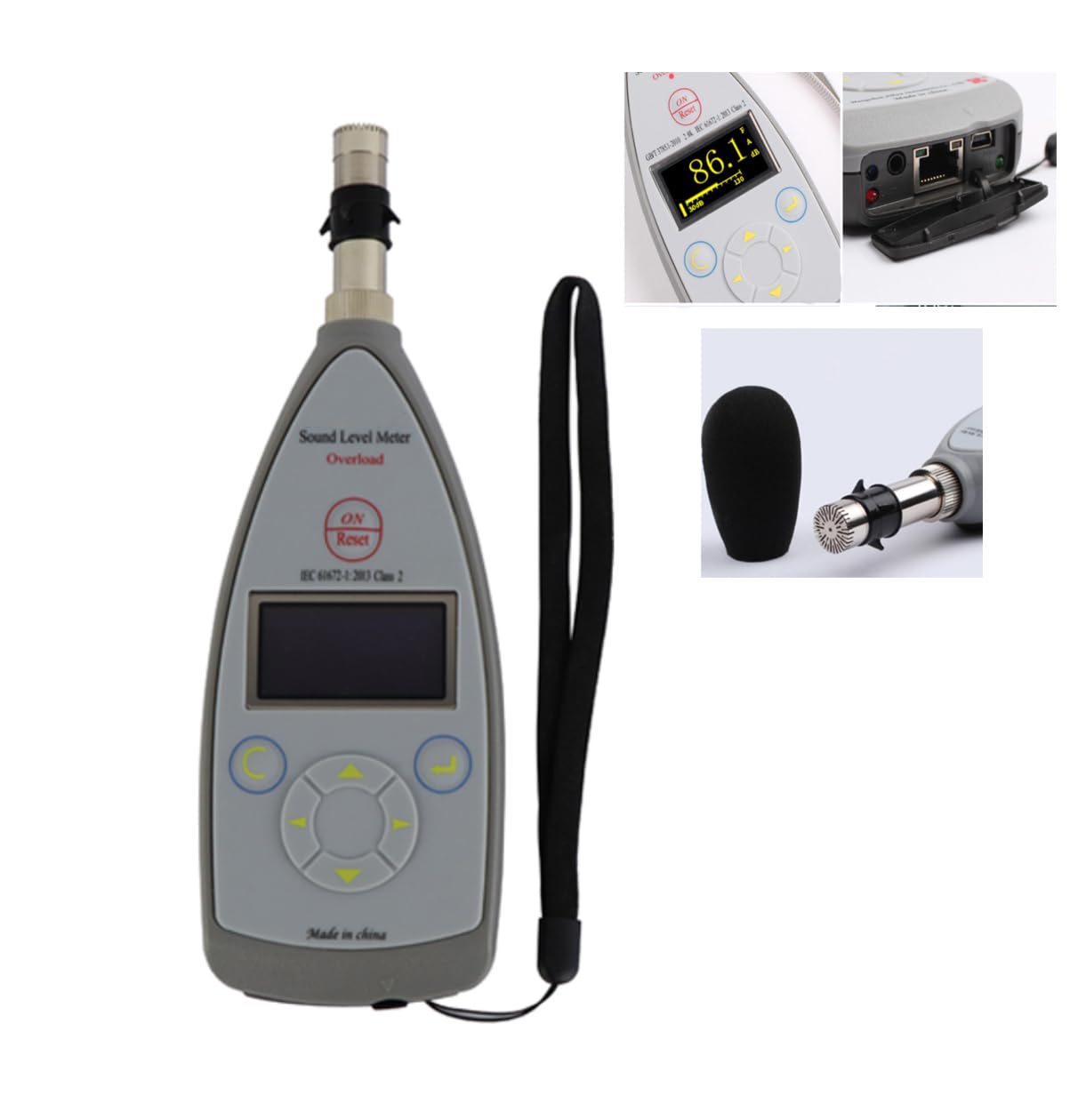 CNYST Integrating Sound Level Meter Class II Sound Level Tester with Statistical Analysis Function Frequency Weighting A,C,Z Time Weighting F,S,I for Industrial and Environmental Noise Measurements