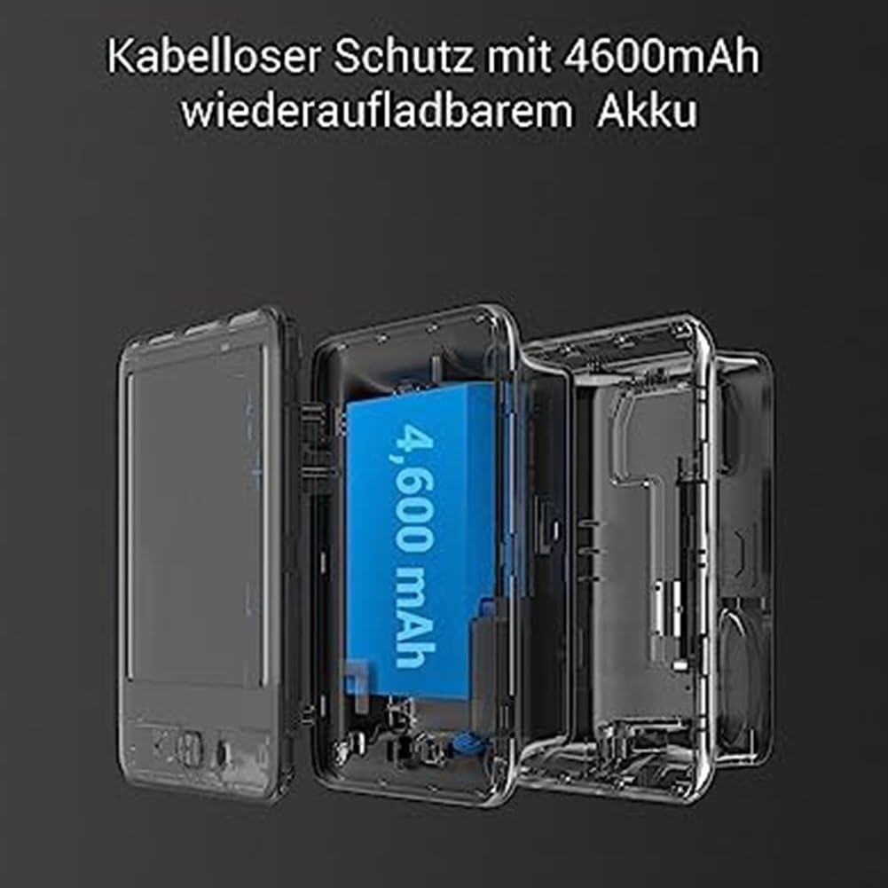 Sonnette vidéo WiFi, objectif 166°, détection AI bidirectionnelle (PD49))