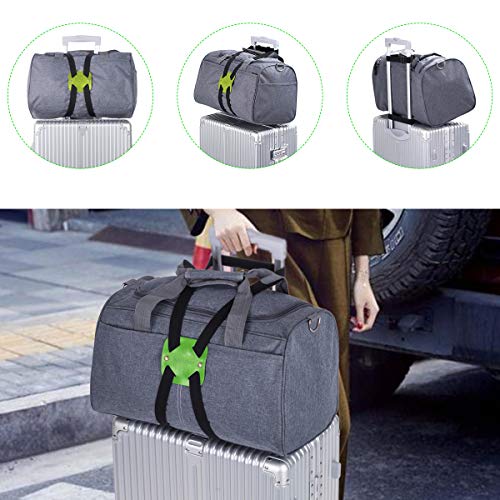 Luggage Straps For Suitcases,Travel Belt For Luggage Over Handle, Adjustable High Elastic Luggage Straps For Suitcases Tsa Approved For Connecting Your Luggage #TOP2