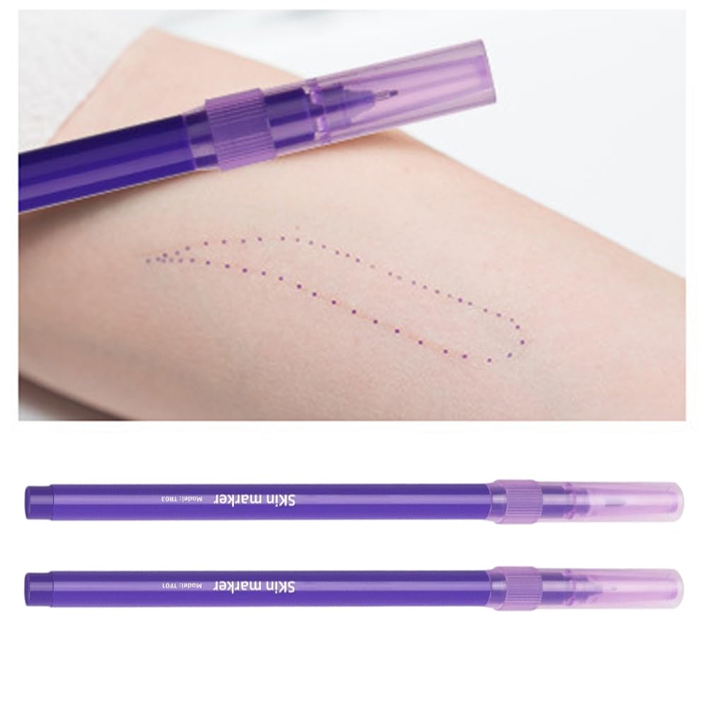 Hautmarkierungsstift wasserdichte Hautmarkierungen Chirurgische Spitzenmarkierungen Hautmarkierungsstift Tattoo Stift Papierherrscher