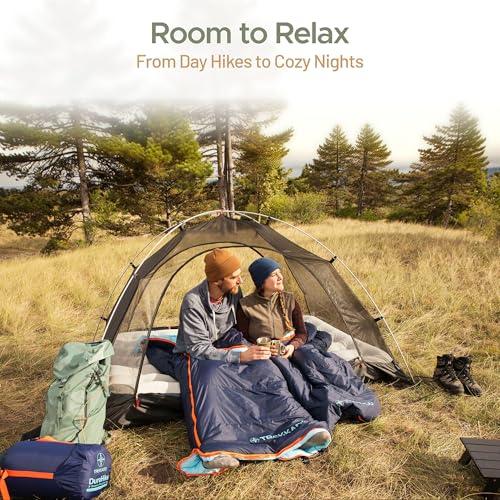 DuraHike Lightweight Camping Sleeping Bag for Adults — Roomy Rectangular Comfort, Secure Pad Attachment, Compact & Packa - Additional View