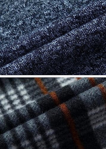 Image of Vcansion Men's Classic Cardigan Sweaters Stand Collar Slim Fit Casual Knitted Sweater
