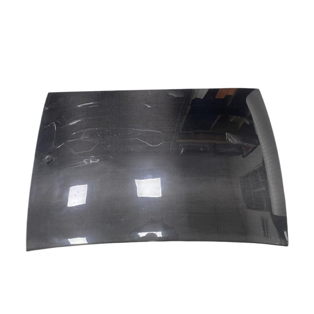 Copri Tetto Auto in Fibra di Carbonio Dry Compatibile con Giulia Carbon Black(White)