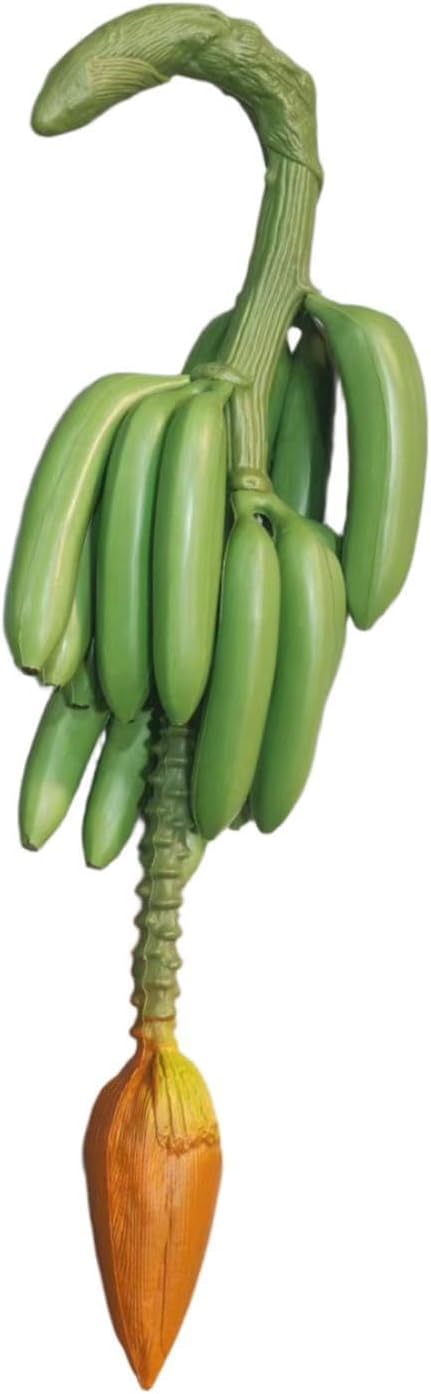 Artificial Banana Decorative Banana Bunch Faux Fruit Prop Simulation Fruit for Kindergarten, Green